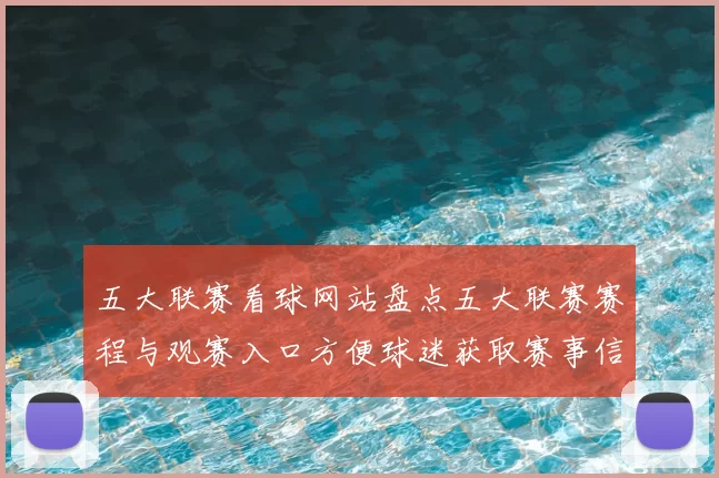 五大联赛看球网站盘点五大联赛赛程与观赛入口方便球迷获取赛事信息